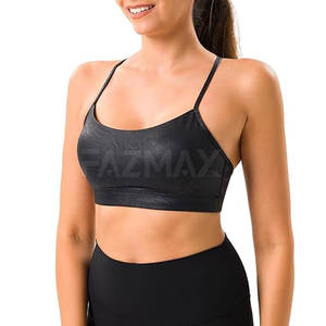 Low Oem Style High Light PVC Cuero personalizado Sin olor Sujetador de tamaño preciso Mujeres Design Sense Comfort Bra - Product Image 3