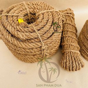 Fabricante DE FÁBRICA DE Vietnam de fibra de coco hecha a mano natural cuerda decorativa giro ecológico de alta calidad para manualidades DIY - Product Image 6