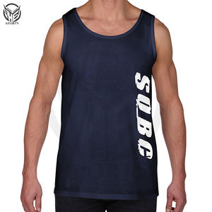 Débardeur solide pour hommes, entraînement physique, course à pied, vêtements de gym, logo OEM, gilet uni, gilets de sport pour hommes - Product Image 2