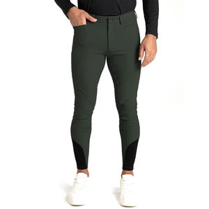 Pantalones de Montar para Hombre, Cómodos y Elásticos, Duraderos, para Deportes Ecuestres, Entrenamiento, con Cierre de Botón y Cremallera Personalizable - Product Image 1