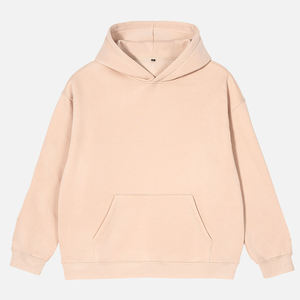 Pull à capuche à col à la mode de qualité supérieure pour hommes marron gris polaire logo Oem sweat à capuche personnalisé - Product Image 1