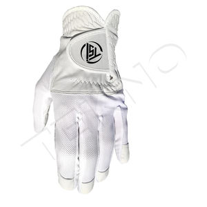 Vente au prix d'usine Vente en gros Logo personnalisé Nano Respirant Doux Hommes Blanc Sports de plein air Gants de golf - Product Image 6