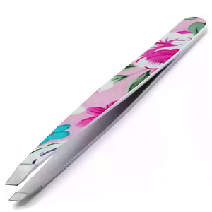 Pinzas para cejas de acero inoxidable para depilación Agarre fácil con punta puntiaguda Servicio OEM ODM personalizado - Product Image 1