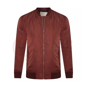 Branded Men's Brown Color Plain Dyed Rain Jackets In <b>Stand</b> Collar Zipper Up Nylon Made Jacket Light <b>Weight</b> Windbreaker Jacket - Product Image 5