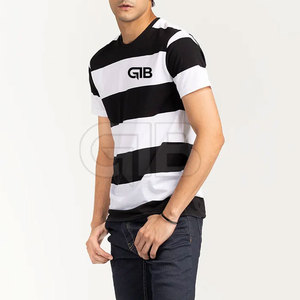 Vente en gros T-shirts personnalisés pour hommes T-shirt de couleur unie surdimensionné 100% coton épais 300gsm T-shirt avec doublure T-shirt personnalisé - Product Image 4