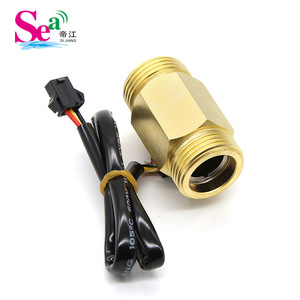 Capteur de débit d'eau à effet Hall en cuivre Sea Senjiang Zj B5, filetage G3/4, 1-30 L/min, pour chauffe-eau et machines à eau pure - Product Image 3