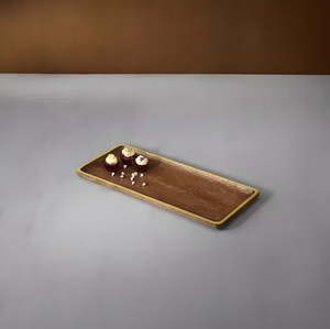 Plateau de service alimentaire en bambou de haute qualité Plateau en bois rectangulaire pour restaurant hôtel maison fête utilisation-Offre Spéciale à bas prix - Product Image 2
