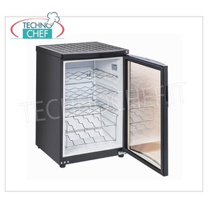 Cave à vin réfrigérée TechnoChef COOL HEAD à porte vitrée, 85 litres, électrique, autoportante, plage de température +4/+10°C - Product Image 3