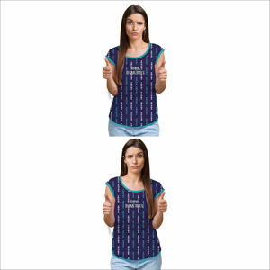 เสื้อยืดผู้หญิงผ้าพรีเมี่ยมพิมพ์ลายออกแบบได้ตามต้องการ - Product Image 4