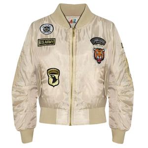 Vestes en satin personnalisées/veste de baseball en satin 100% polyester/blouson aviateur en satin blouson aviateur pour femmes - Product Image 4