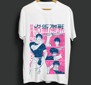 Fushiguro Toji เสื้อยืด jujutsu Kaisen อนิเมะของขวัญสยองขวัญ Ringer แขนสั้นทุกขนาด