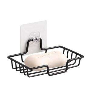 Jabonera de metal color oro rosa, diseño minimalista de alambre, accesorio de baño elegante, disponible a precios de mayoreo - Product Image 4