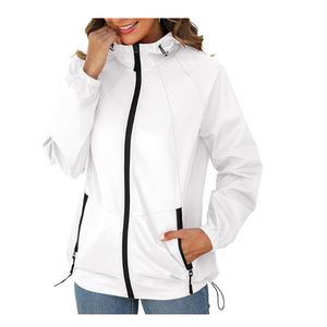 Veste coupe-vent pour femmes - Utilisation printemps/automne/hiver Nylon et toile durables Imperméable Respirant Traitement brut - Product Image 1