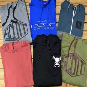 เสื้อฮู้ดแบบสวมใส่ได้ทั้งชายและหญิง สำหรับฤดูหนาว แบบเรียบง่าย ปักลาย มีฮู้ด ผ้าฝ้ายผสมสแปนเด็กซ์ ขนฟลีซ ขายส่งจำนวนมากจากบังกลาเทศ - Product Image 2