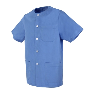 Uniformes Médicos Unisex de Alta Calidad, Bata de Laboratorio de Algodón, Poliéster y Spandex, Color Personalizado, Manga Corta, Estilo Médico, Sin Costuras - Product Image 4