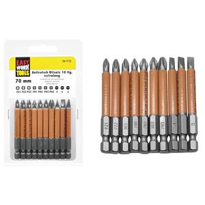 Easy Work 10-Piece <b>Screwdriver</b> Bit Set 12-Pack Size Convenient for Everyday Use - Product Image 1