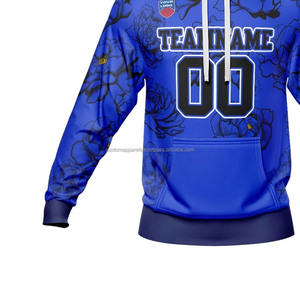 Sudaderas con Capucha Sublimadas con Logotipo Personalizado para Hombre, Sudadera de Forro Polar 100% Poliéster, Sudadera con Capucha Estampada Extra Grande, Servicio OEM - Product Image 4