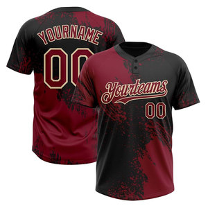 เสื้อเบสบอลชาย โพลีเอสเตอร์ 100% คอวี แขนสั้น ไซส์ใหญ่ สกรีนชื่อทีมและหมายเลขได้ น้ำหนักเบา ระบายอากาศได้ดี ประสิทธิภาพสูง - Product Image 6