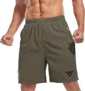 Pantalones cortos personalizados baratos de poliéster con cordón interior para hombre, pantalones de chándal, ropa deportiva para hombre, ropa deportiva para gimnasio, pantalones cortos - Product Image 1