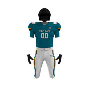 Uniforme de Fútbol Americano Talla Grande Transpirable Antibacteriano Absorbente de Humedad Diseño Sólido Conjunto de Manga Corta Logotipo Personalizado UPF 50 - Product Image 5