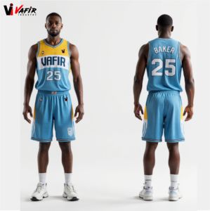 Vente en gros de maillots de sport de basket-ball personnalisés grande taille design d'ensemble d'uniformes respirants antibactériens anti-UV à séchage rapide - Product Image 3