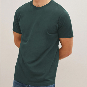 T-shirts en coton col rond de haute qualité hommes dernière conception d'impression surdimensionnée à manches courtes du Pakistan - Product Image 3