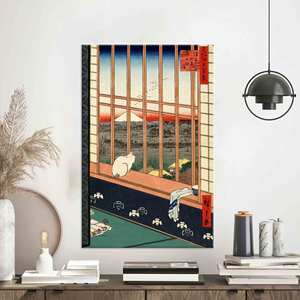 Art des rizières d'Asakusa : œuvre d'art sur toile imprimée du festival Torinomachi, toile enveloppée - Product Image 1