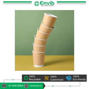 Vaso de papel Kraft de doble pared de 5oz de calidad, vasos para servir a granel para bebidas calientes/frías, capa de pintura PE resistente al calor desechable - Product Image 2