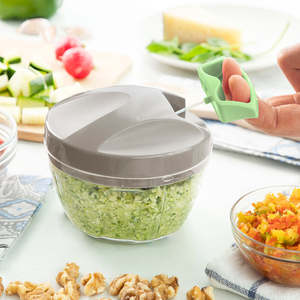 Mini Picadora Manual Portátil InnovaGoods con Cable, Mini Procesador de Alimentos de Plástico - Product Image 3