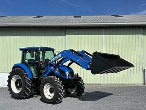 รถแทรคเตอร์ล้อหมุนในฟาร์ม T4.95ใหม่ของฮอลแลนด์110hp T1104ใหม่พร้อมห้องโดยสาร4x4wd เครื่องจักรกลการเกษตร - Product Image 2