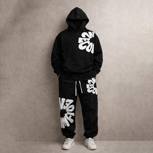 High Quality Premium Cotton Tracksuit Set With Custom Logo Hoodie And Jogger Pants For Men And <b>Women</b> Wholesale Supplier - Product Image 1