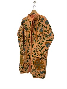 Robe Kimono Suzani brodée à la main veste d'hiver bohème manteau de haute qualité avec polyvalence de la saison d'été - Product Image 5