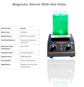 เครื่องกวนแม่เหล็กพร้อมแผ่นให้ความร้อน MAYALAB INSTRUMENT 60 กิโลวัตต์ รับประกัน 1 ปี รองรับการปรับแต่ง OEM/ODM - Product Image 2