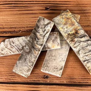 Dalles de manche de couteau en corne de bélier épaisse naturelle de qualité supérieure fabriquées à la main pour couteaux d'artisanat robustes au prix de gros - Product Image 1