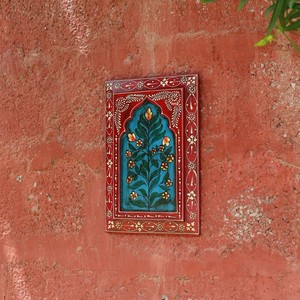 Handmade Creative Wooden Wall <b>Frame</b> Hand Painted Design Living Office Bedroom Wall Art Decor Hanging for Diwali Wedding Birthday - Product Image 4