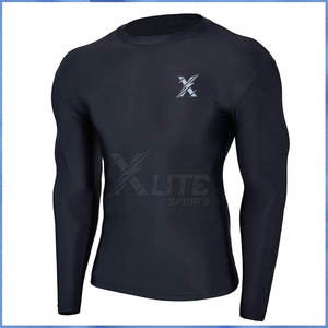 Rashguard pour hommes MMA à manches longues, tissu doux au toucher, respirant, protection anti-UV, haute qualité, sports nautiques en plein air - Product Image 2