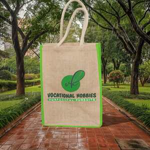 Bolsos informales de gran capacidad Unisex, bolsos de mano de lona de algodón de fibra de yute bohemios de tamaño personalizado, portátiles duraderos y ecológicos - Product Image 1