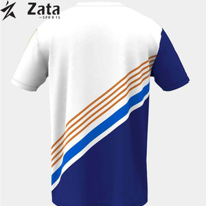 เสื้อยืดยูนิเซ็กซ์ ผ้าเจอร์ซีย์โพลีเอสเตอร์ 100% หนัก 180 กรัม ทรงปกติ  แบบเรียบ  รับสกรีนโลโก้ตามแบบ  งานพิมพ์ซับลิเมชั่น - Product Image 2