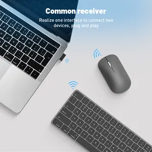 Di alta qualità ergonomico sottile design wireless tastiera mouse combo per il computer portatile vincere silenziosi clic giochi per ufficio