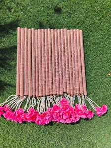 Paire de bâtons Dandiya Garba vibrants avec glands de fleurs pour la célébration de mariage Navratri bâton de danse traditionnelle Mehndi Henna - Product Image 6