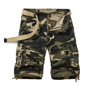 Short Cargo Camouflage d'Été pour Hommes, en Coton, Multi Poches, Casual, Jogging, Cargo, pour Extérieur - Product Image 1