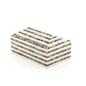 Best Selling Rectangular Luxury Multipurpose Box Handmade Eye-Poepping MOP and MDF Material for Various Industrial Uses