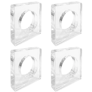 Finition en cristal porte-serviettes en forme personnalisée accessoires de table design acrylique anneau de serviette design de qualité nouvel ornement design - Product Image 4