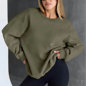 Custom Womens Pullover Mockneck Sweatshirt Embroidered Logo <b>Hoodie</b> Front Position Long <b>Gym</b> Fitness Full Regular Length Mock Neck - Product Image 5