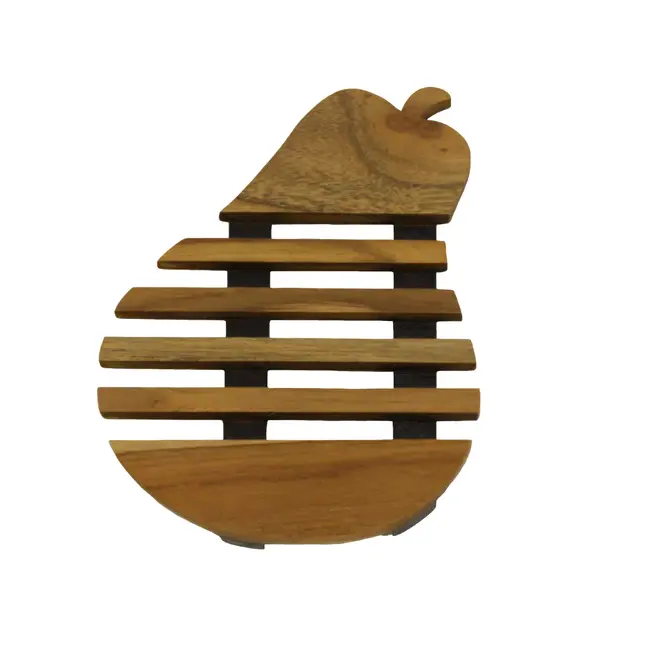 हॉट सेलिंग उच्च गुणवत्ता वाली लकड़ी ट्राइवेट्स हैंडमेड चमकदार पॉलिश मटर के आकार की रसोई सामान सस्ती कीमत पर