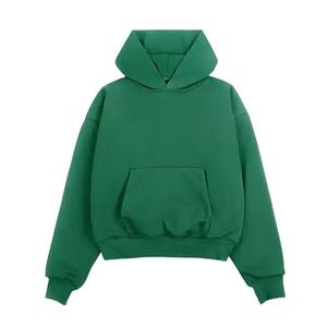 เสื้อฮู้ดผ้านุ่มอบอุ่นสำหรับผู้ชาย, เสื้อมีฮู้ดแบบสวมหัวปรับแต่งได้300-580กรัม - Product Image 3