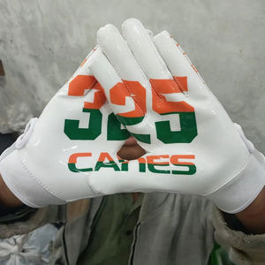 Gants de football américain personnalisés unisexes pour adultes, respirants, design, fabricant, maillot de football américain, grande taille, caractéristique imprimée - Product Image 1