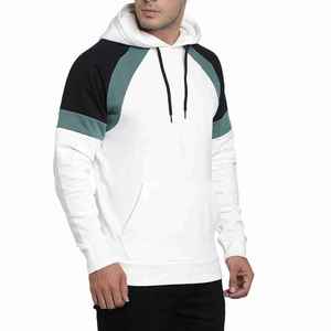 Sweat à capuche ajusté pour homme avec poignets côtelés et ceinture en coton durable pour une utilisation active et relaxante - Product Image 4