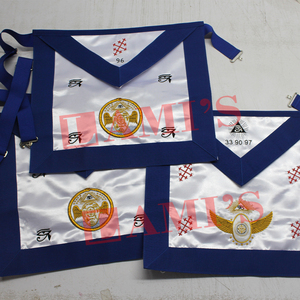 ผ้ากันเเกนเครื่องราชกกุธภัณฑ์เย็บปักเลื่อมทำจากวัสดุที่ดีที่สุดตามสั่งเข็มขัดหัวเข็มขัด - Product Image 6