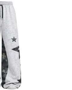 Customized Grey Star <b>Camo</b> Print Wide Leg Sweatpants For Men Women Oversized Streetwear Loose Fit Fleece Jogger Pants Fashion - Product Image 4